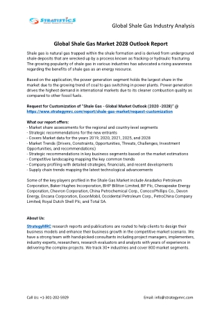 Shale Gas Market Forecasts to 2028