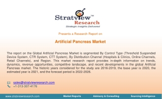 Artificial Pancreas Market, Dynamics, Market Analysis, Industry Analysis