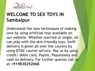 Sex toys in Sambalpur
