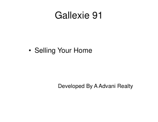 Gallexie 91 compact luxury commercial complex