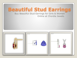 Buy Beautiful Stud Earrings for Girls & Women Online at Chordia Jewels.