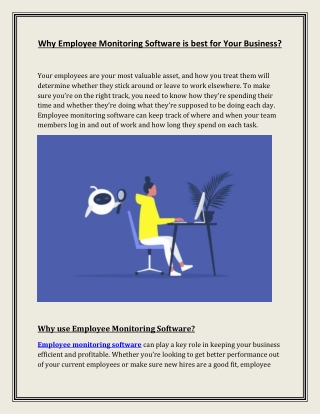 Why Employee Monitoring Software is best for Your Business