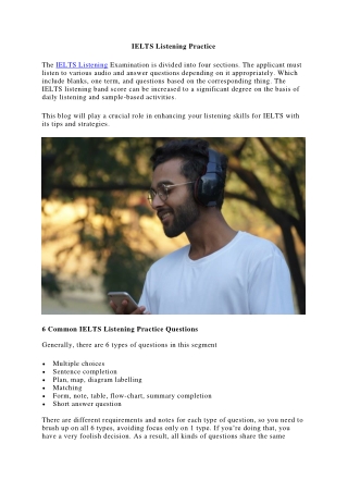 IELTS Listening Practice