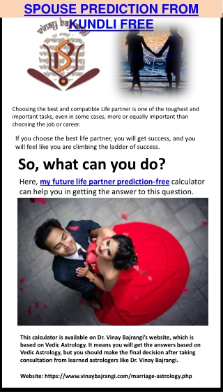 Spouse prediction from kundli free