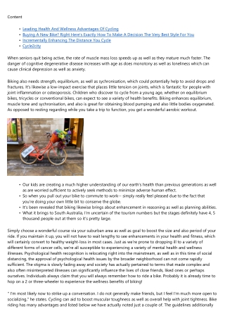 5 Significant Health Benefits Of Cycling And Also Just How To Bike Securely