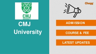 CMJ University - [CMJU], Shillong