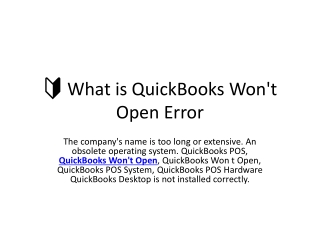 What Do I Do When QuickBooks Won't Open