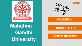 Mahatma Gandhi University - [MGCUB], Matchakolgre