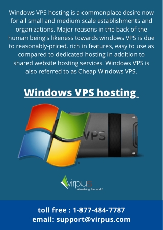 Windows VPS hosting