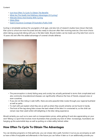 Top 5 Benefits Of Biking
