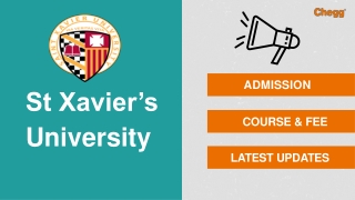 St Xavier's University