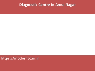 Diagnostic Centre In Anna Nagar chennai