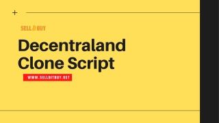 Decentraland Clone Script