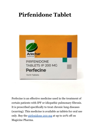 Pirfenidone Tablet