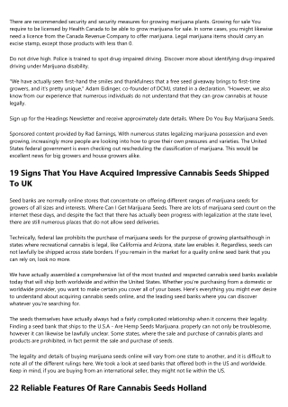The Largest Fads About Highly Effective High Yield Weed Seeds We've  Have Actual