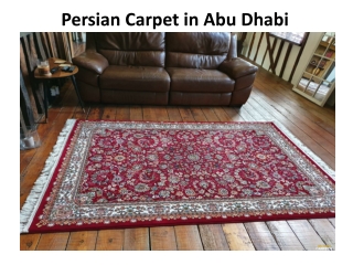 Persian carpets in Abu Dhabi