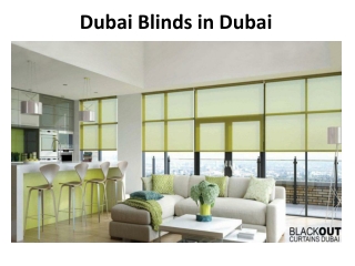 Blinds in Dubai