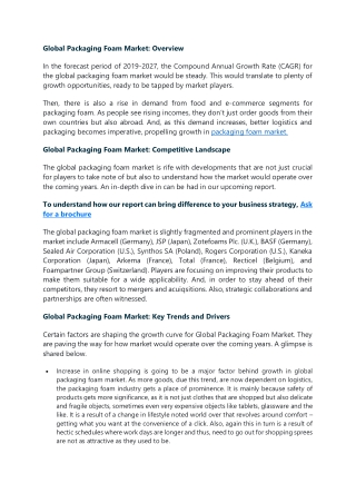 packaging foam market