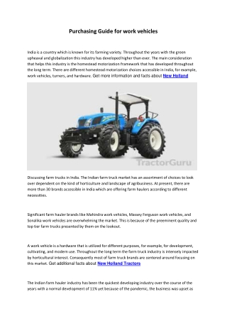 new holland tractor 3630