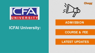 The Institute of Chartered Financial Analysts of India University - [ICFAI], Dankagre - Copy