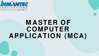 Master of Computer Application (MCA)