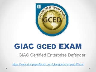 GIAC GCED Dumps | Dumpsprofessor.com