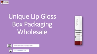 Unique Lip Gloss Box Packaging Wholesale