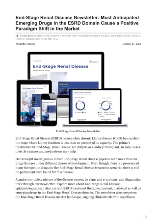 End-Stage Renal Disease Newsletter