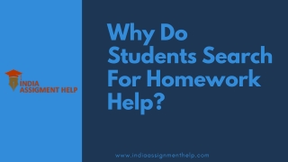 Why Do Students Search For Homework Help