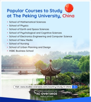 Popular Courses to Study at The Peking University, China