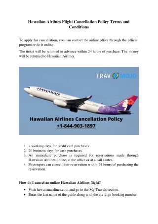 Hawaiian Airlines Flight Cancellation Policy Terms and Conditions-converted