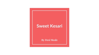 Sweet Kesari