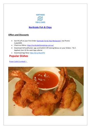 5% off - Northside Fish & Chips Restaurant Coffs Harbour, NSW