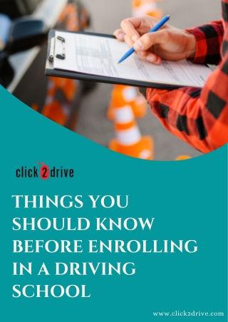 Guideline to know before opting a Driving School in California