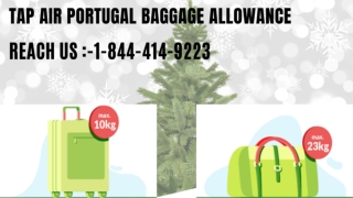 TAP Air Portugal Baggage Fees |1-844-414-9223| Baggage Allowance Policy