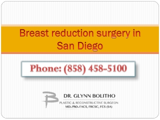 Breast Reduction Surgery in San Diego