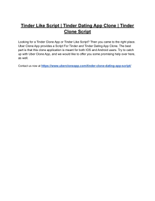 Tinder Like Script | Tinder Dating App Clone | Tinder Clone Script