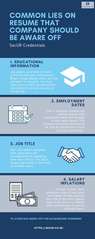 common lies on resume that company should be aware of