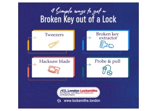 4 Simple ways to get a Broken Key out of a Lock.