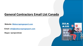 General Contractors Email List Canada