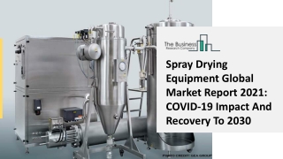 Spray Drying Equipment Market Size, Growth, Opportunity and Forecast to 2030