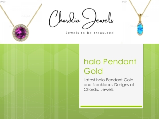 Latest halo Pendant Gold and Necklaces Designs at Chordia Jewels.
