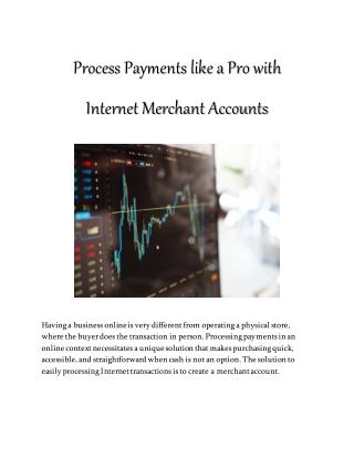 Process Payments like a Pro with Internet Merchant Accounts