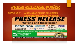 Event Press Release