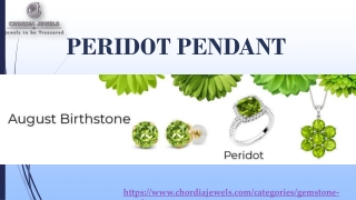 Buy Gemstone Pendant Online from Chordia Jewels