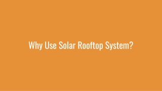 Why Use Solar Rooftop System - Mahindra Solarize