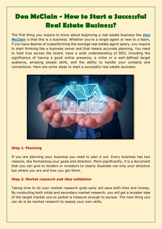 Don McClain - How to Start a Successful Real Estate Business-converted