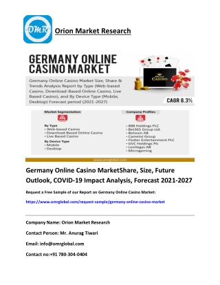 Germany Online Casino MarketShare