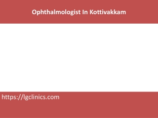 Ophthalmologist In Thiruvanmiyur