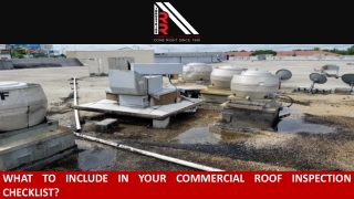 What to Include in your Commercial Roof Inspection Checklist?